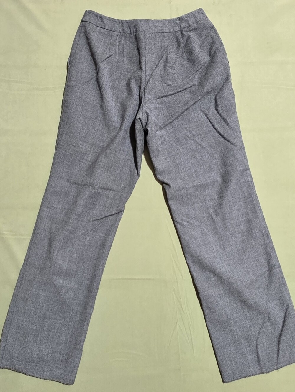 Talbots Charcoal Gray Straight-Leg Pants Women's Size 6 Wool Blend - Picture 3 of 4